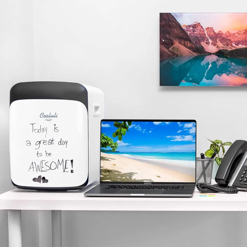 ثلاجة صغيرة سعة 15 لترًا لغرفة النوم - السيارة والمكتب وغرفة النوم الجامعية - مبرد محمول 12 فولت وتدفئة للأغذية والمشروبات والعناية بالبشرة، ب