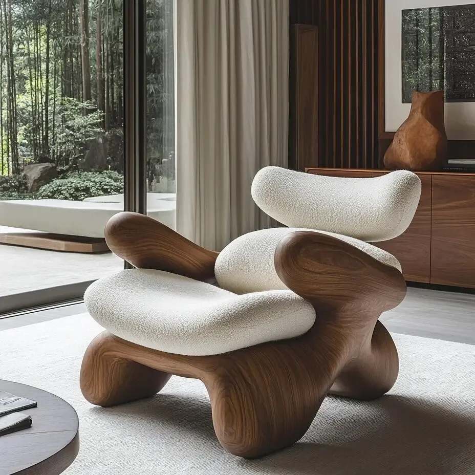 زخرفة ناعمة إبداعية على شكل خاص، كرسي ترفيهي فردي #3