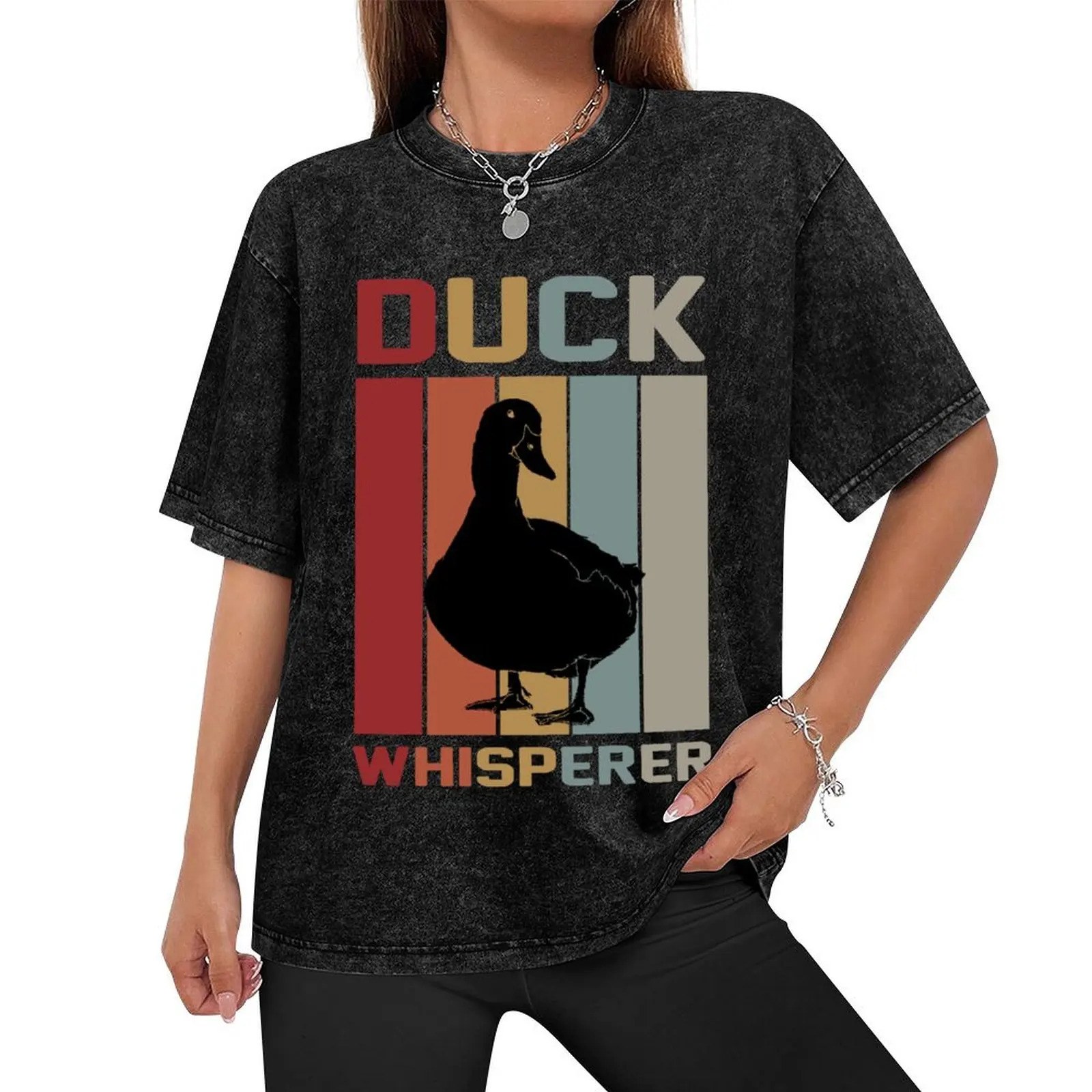 Vintage Duck Whisperer - Retro Duck Water Bird - Funny Duck Quote for a Lover T-Shirt cute clothes Men's t-shirt