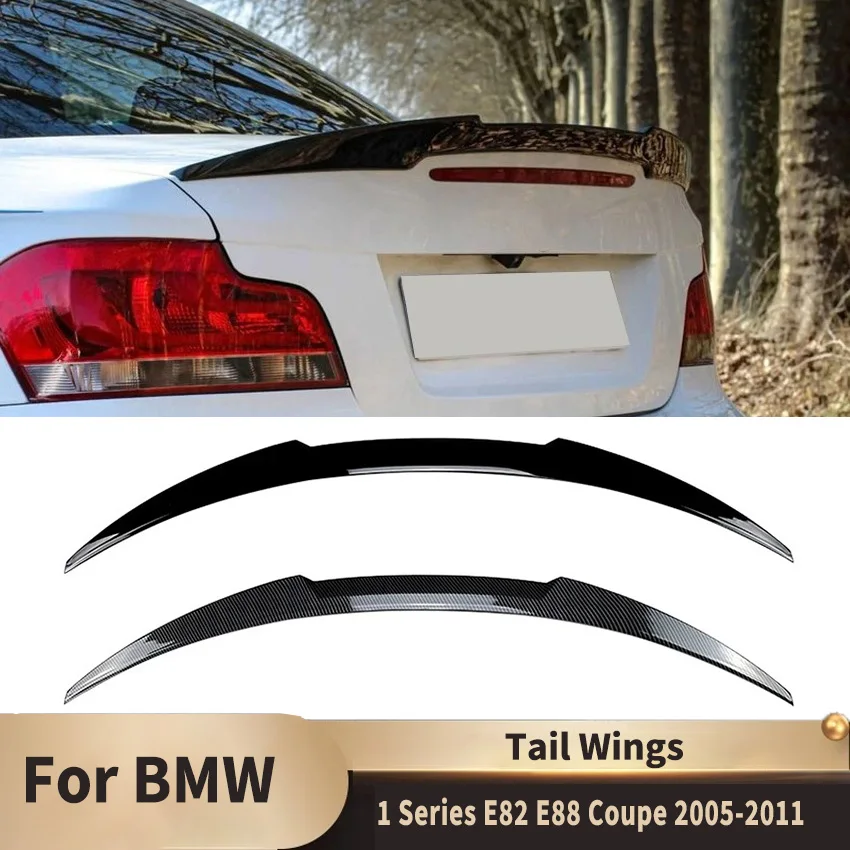 Rear Trunk Wing Tail Wings Fixed Wind Spoiler for BMW 1 Series E82 E88 Coupe 2005 06 07 08 09 10 11 Auto Decoration Accessories