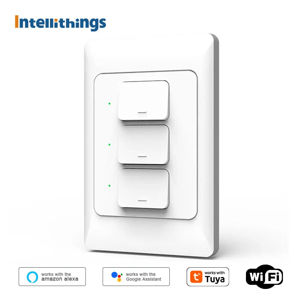 Zemismart Tuya WiFi Smart Wand Push Button Schalter Neutral Optional Physikalische Licht Interruptor Alexa Google Startseite Voice Control