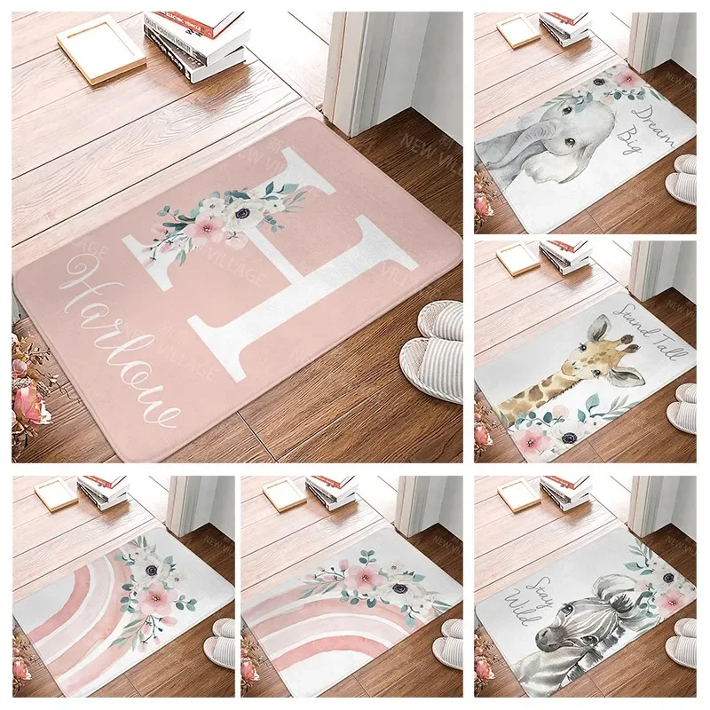 Anti-slip Bath Mat Bathroom Small Rug Shower Mat Home Decor Door Mat Kitchen Bedroom Entrance Room Mats boho abstract morandi