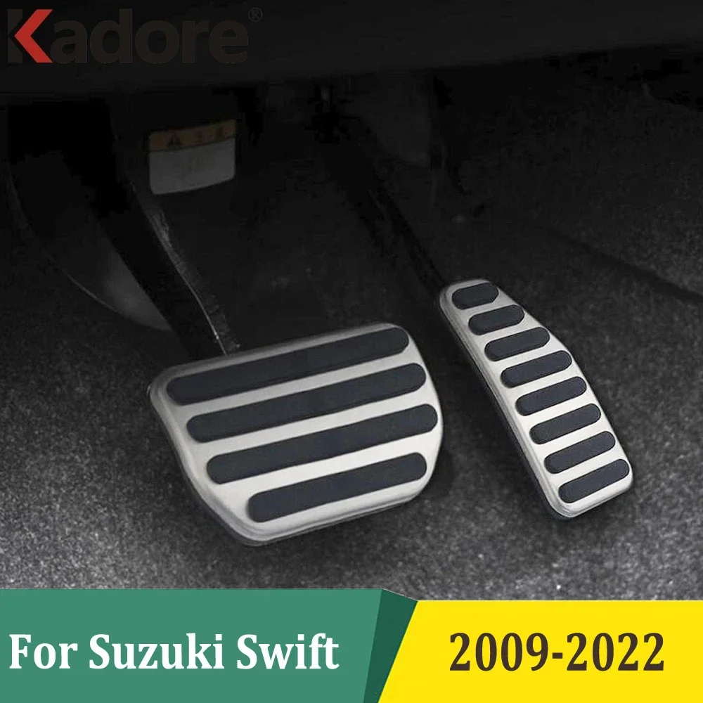 

For Suzuki Swift 2009-2018 2019 2020 2021 2022 Stainless Steel Fuel Brake Foot Rest Pedal Pad AT MT Clutch Cover Car Accessories