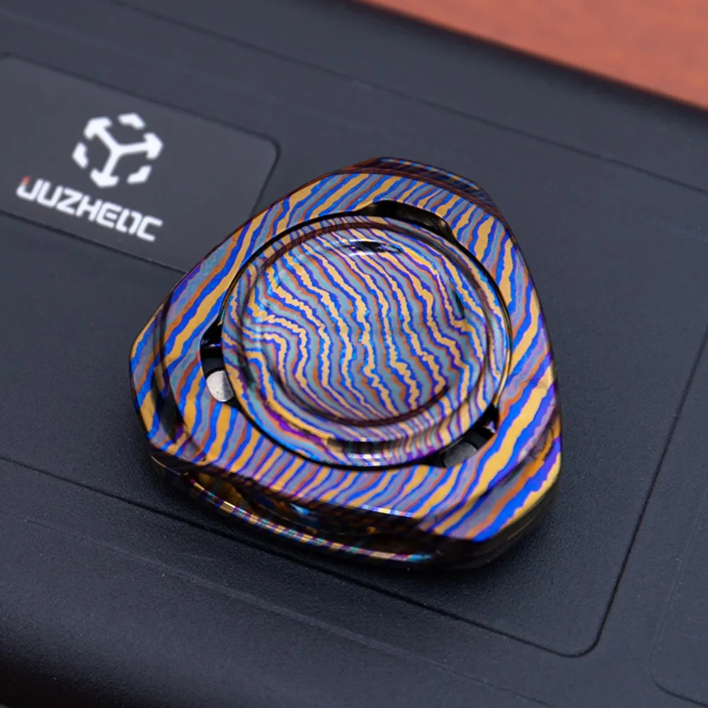 JUZHEDC Magnetische Verknüpfung Fidget Spinner Timascus Zircuti Gyro Angst Relief Gadgets Zappeln Spielzeug Für Erwachsene