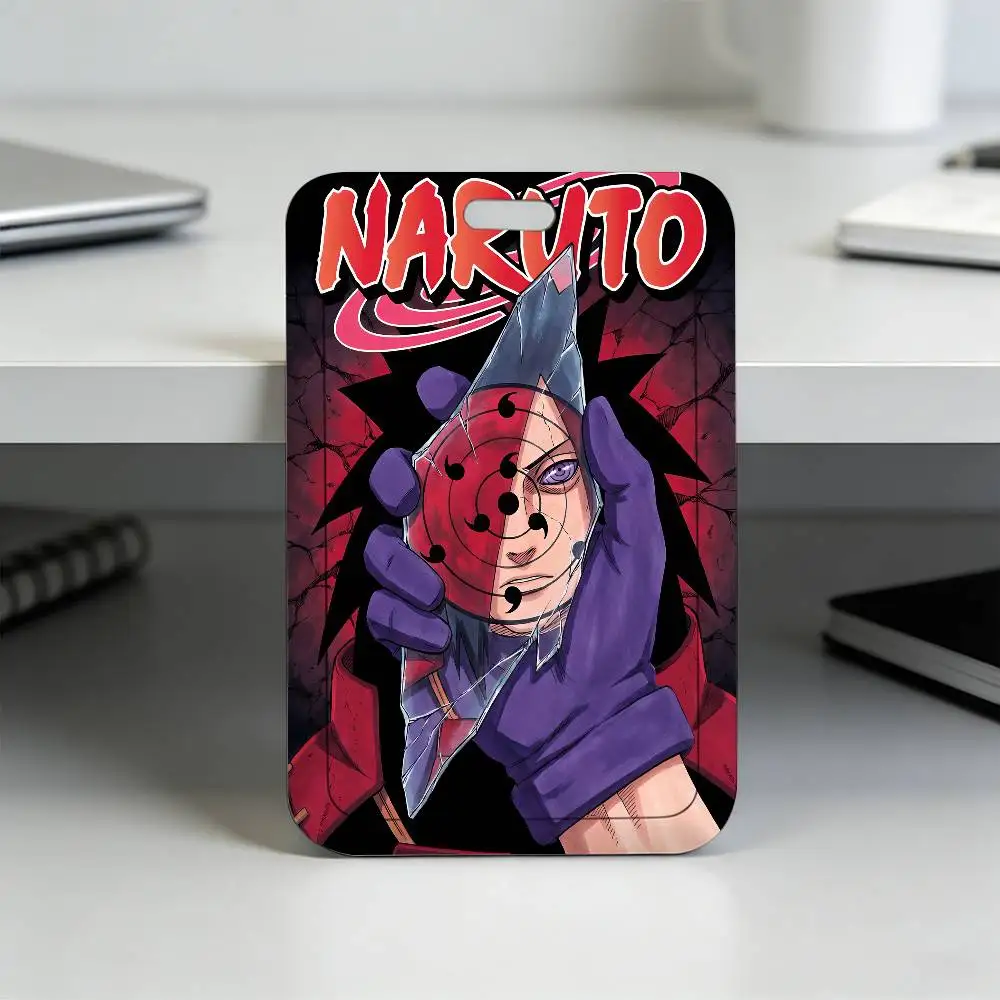 Anime N-NARUTO Akatsuki Itachi Sharingan Transparenter Kartenhalter Mitarbeiter Plastik-Schiebeabdeckung Schlüsselband Arbeits-Geschäfts-ID-Tasche Bus – Detail 39