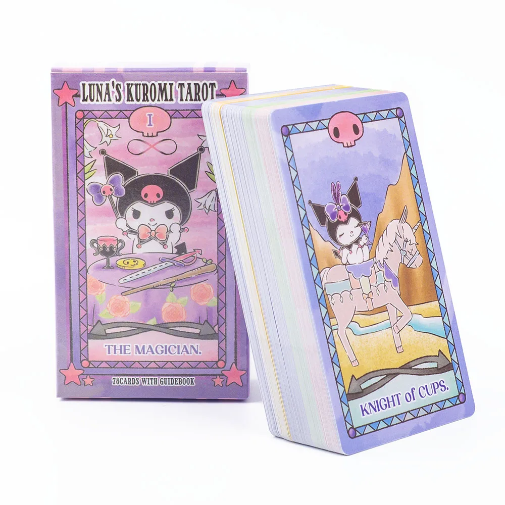 78pcs Luna'S Kuromi Cinnamoroll Sanrio Tarot Deck Cards Divination Fortune-Telling Party Game Collectible Suitable For Beginners