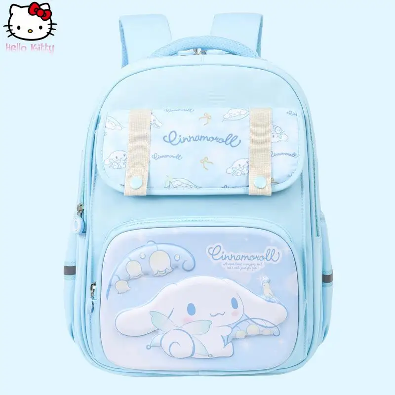 

Cartoon Anime Sanrio Kuromi New Kids Backpack Cinnamoroll Kawaii Large Capacity Lightweight Spine Protection Fashion Schoolbag