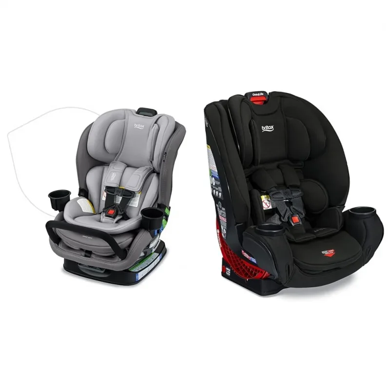 Poplar S & One4Life Convertible Car Seats, 2-in-1 & 10 Years Use from 5-120 lbs