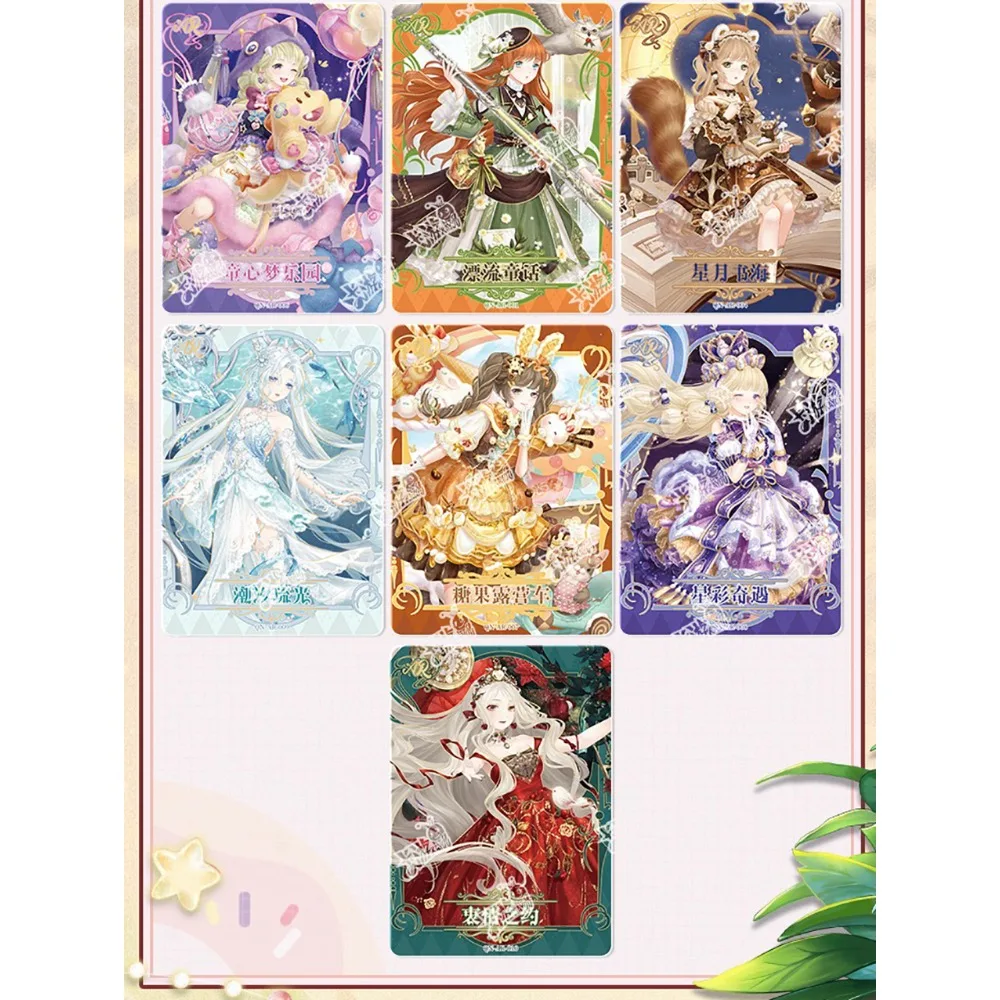 Original KAYOU Miracle Nikki Collection Cards Cute Beautiful Girl Game Elegant Gorgeous Fashionable Dress Cards Fans Love Gifts