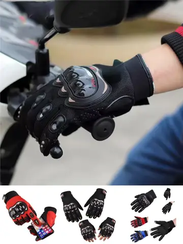Motorcycle Gloves Men's Motorcycle Gloves Breathable Closed Finger Racing Gloves for Outdoor Sports Crossbike Riding