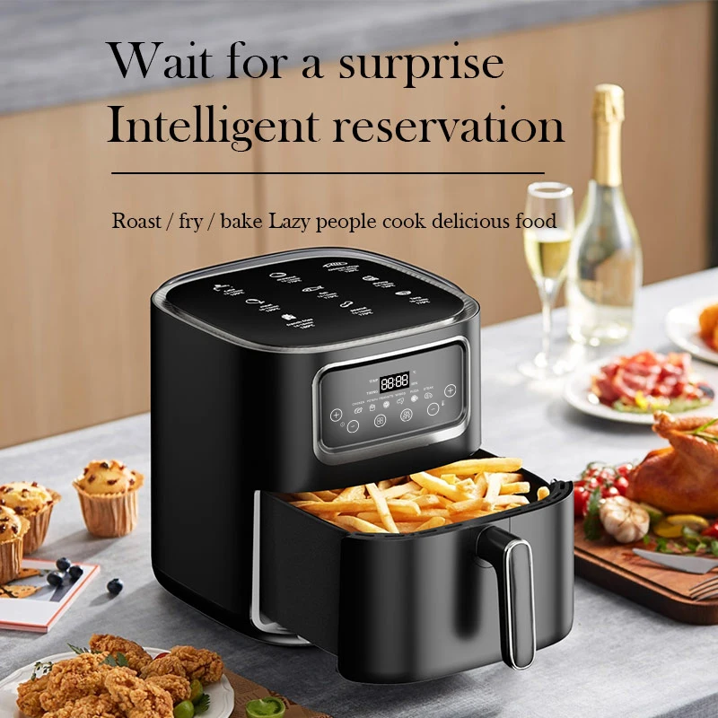 2023 High Quality Household and Commercial Air Frier Fryer Manufacturer OEM 8L 10L 12L 15L Multifuncional Silver Crest Air Fryer