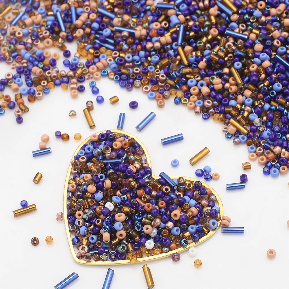 About 20g Multi Colour Glass Seed Bead Mix Bulk Spacer Beads Various Sizes For DIY Jewelry Making Bracelets Necklaces Earrings