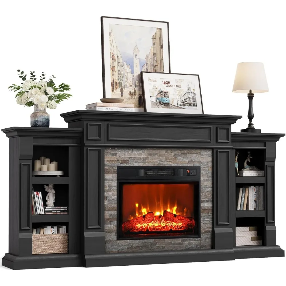 

Электрический камин Naice 72, камин и шкафы, подставка под телевизор для гостиной, спальни, степленый камень и заметка