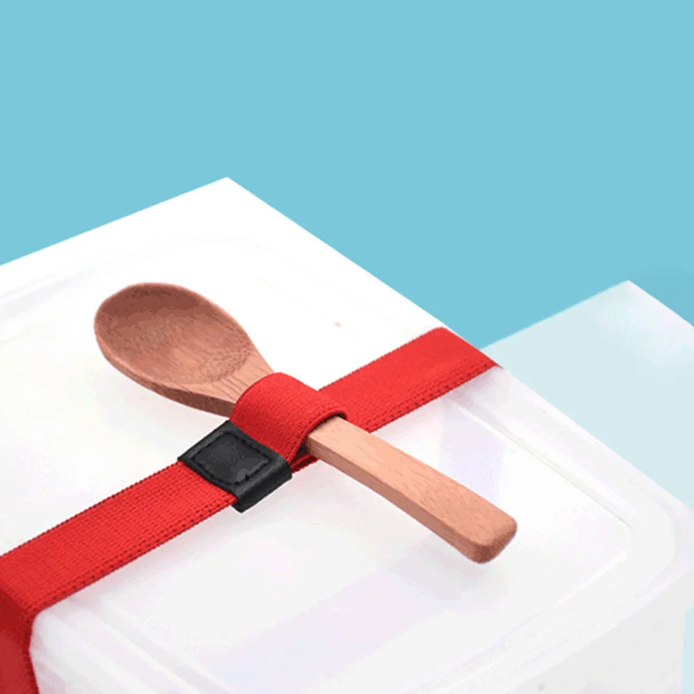 

8Pcs Bento Box Straps Premium Material Elastic Fixing Bands for Lunch Containers Tight Hold No Slip Simple Storage Light Weight