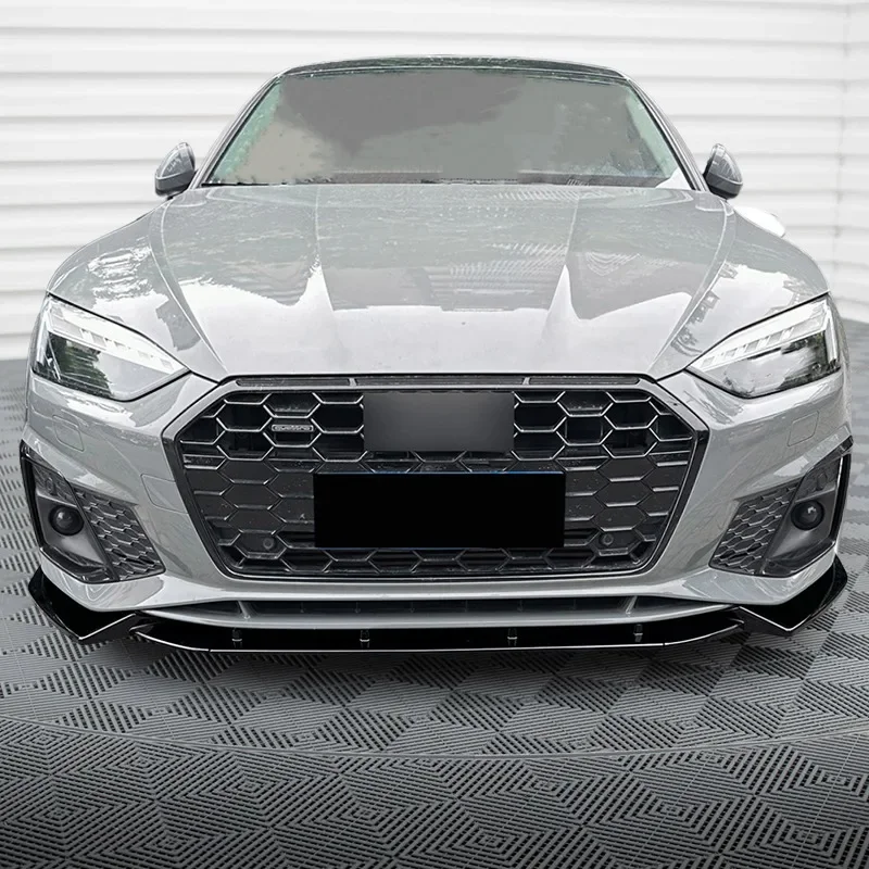 For Audi S5 F5 Facelift A5 S-Line Facelift 2019 -2024 Maxton Style Front Bumper Lip Chin Spoiler Front Splitter Bodykit Tuning