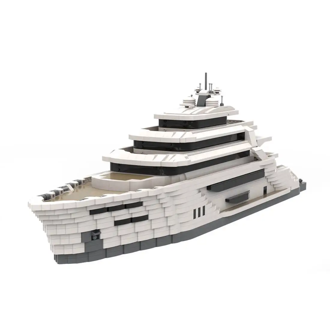 

Изготовленная на заказ MOC-154458, большая супер роскошная модель яхты (4188 шт.), набор строительных игрушек, подарок