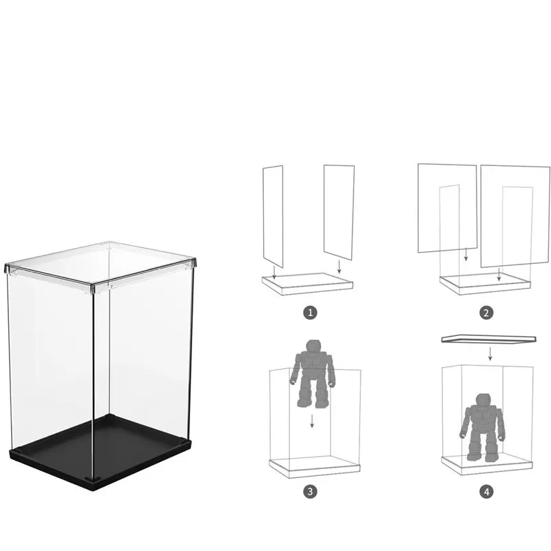 Display Case For Gaming Figures Acrylic Storage Box Collectibles Storage Case