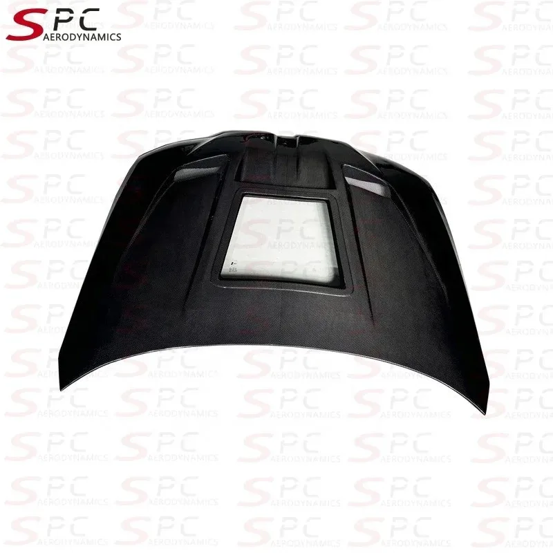 غطاء المحرك SPC Rapidus GT من ألياف الكربون الجافة G80 G82 G83 غطاء أمامي شفاف مسبقًا s