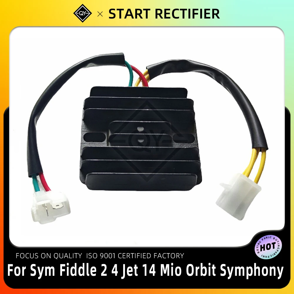 LQYL rectificador regulador de voltaje de motocicleta para Sym Fiddle 2 4 Mio Orbit 3 50 Jet 14 Symphony ST SR 125cc E4 E5 31600-MA1-000