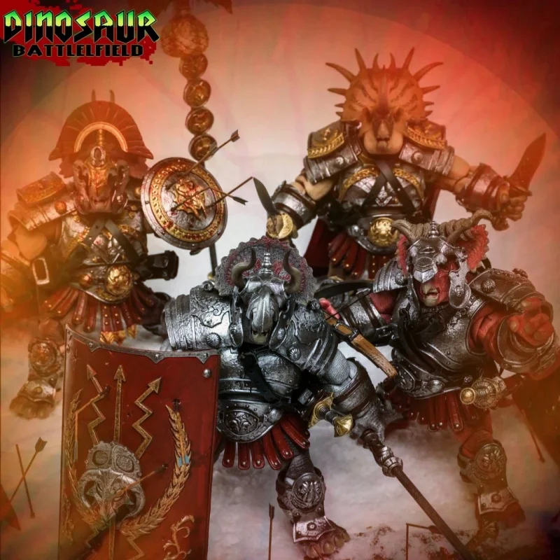 

Genuine 1/12 Scale Axytoys Dinosaur Battlefield Triceratops Legion Limited Action Figure Collectible Toy Display Ornament Gift