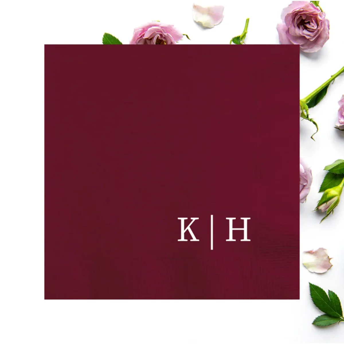 50 sztuk niestandardowych nowoczesnych serwetek początkowych, spersonalizowana serwetka ślubna z monogramem, odnowienie ślubu, rocznica, kolacja próbna, zaręczyny