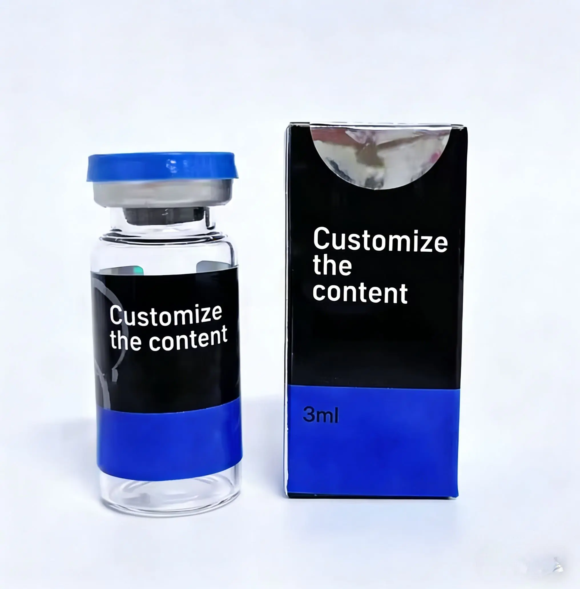

Custom Luxury Vinyl Oil-Resistant Stickers & Boxes For Peptide Pharmaceutical 3ml 5ml 10ml Vials