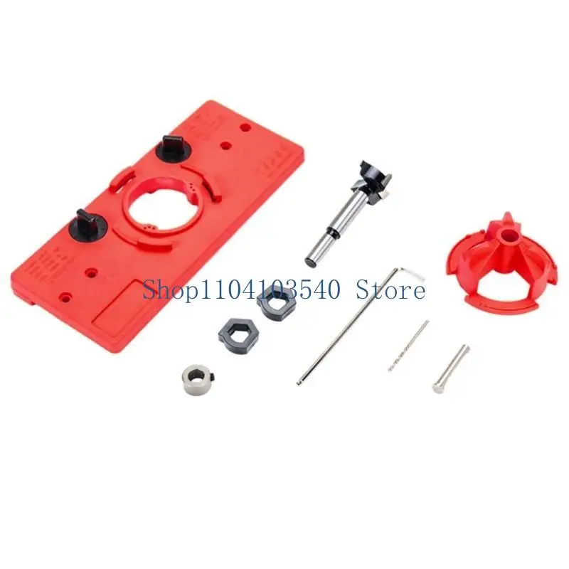 02DC Woodworking 35 mm Cached Hinge Jig Set Hinge Boring Dring Drilling Guide Localisateur