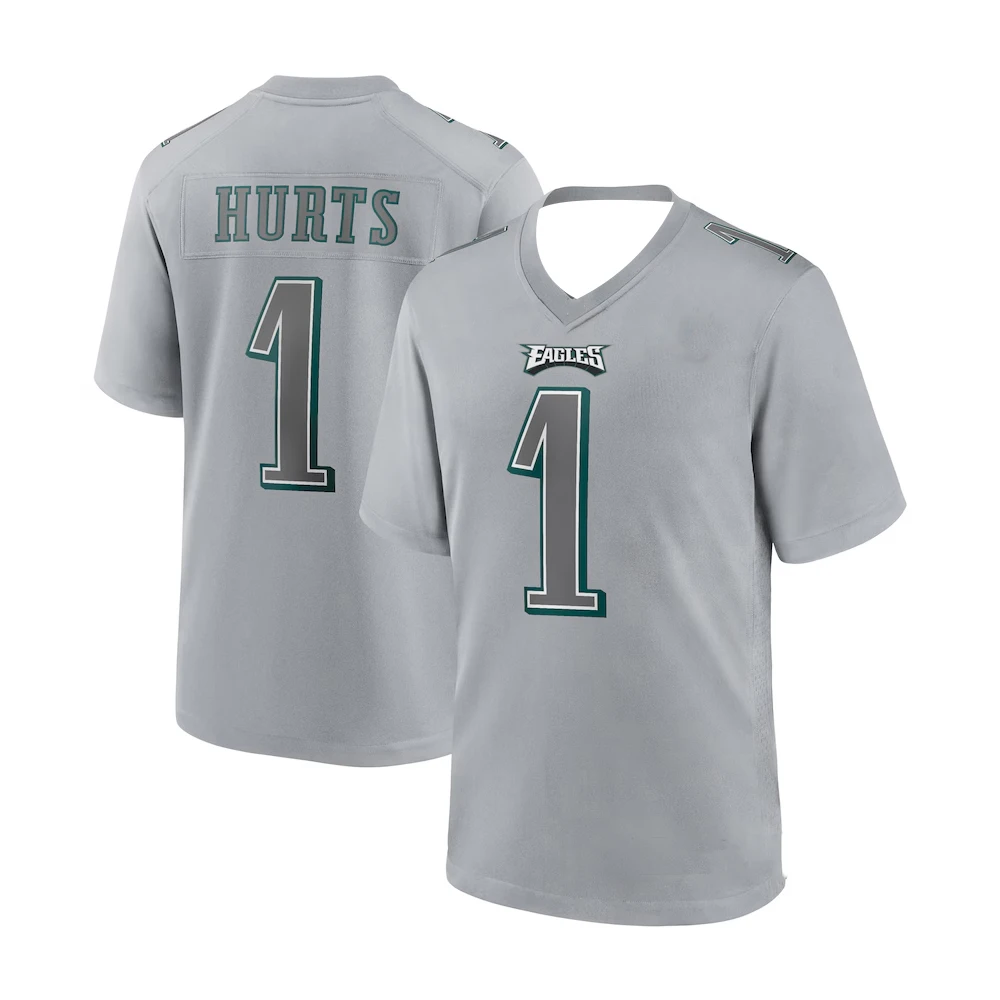 Popular Eagles Jalen Hurts Mens Rugby Jersey Nunber 1 Youth Kids New Arrival Breathable Quick-dry Outdoor Football Uniform