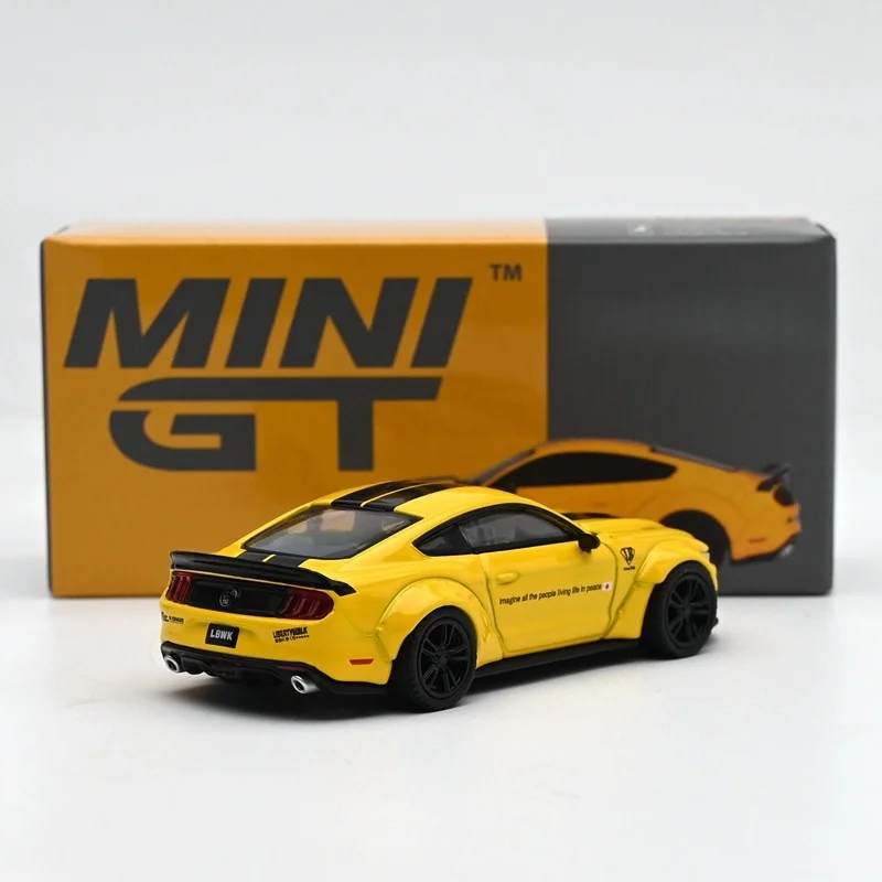 MINIGT 1:64 LibertyWalk LBWK MUSTANG Model samochodu z potrójnej stopowej konstrukcji