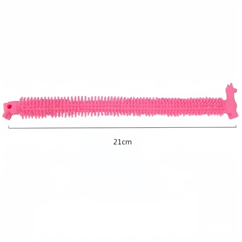 6 個ノベルティおかしいカラフルなアルパカララルブレスレットストレスリリーフ感覚おもちゃ減圧麺ストレッチロープおもちゃ自閉症ギフト
