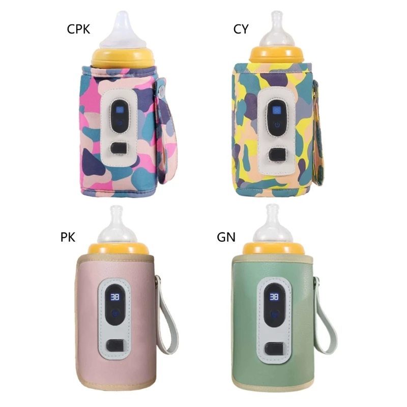 USB Travel Bottle Warmer Cover Milk Water Heater Keeper Outdoor Bottle Warmer