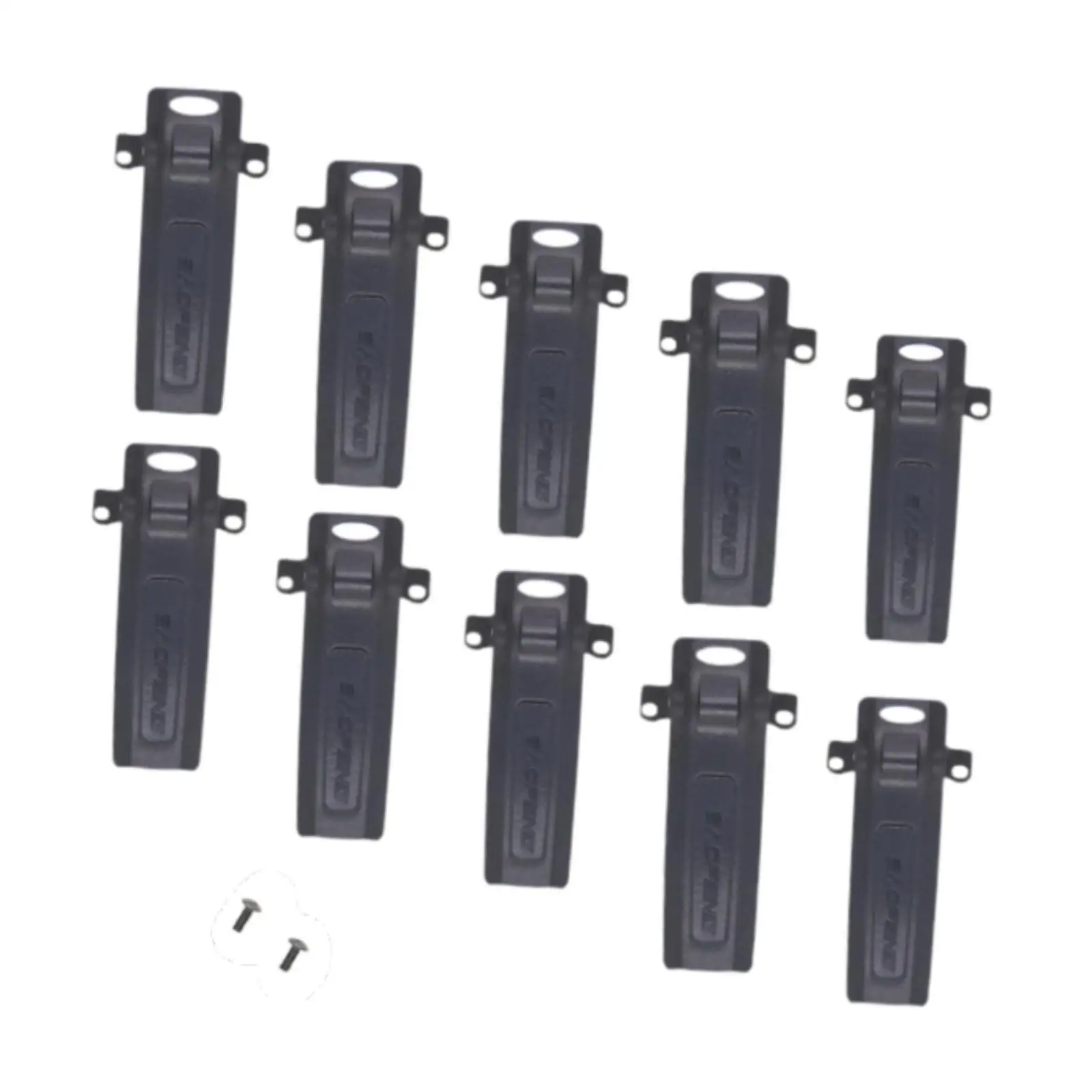 10Pcs Belt Clips Set Lightweight Replaces Accessory Belt Clip Walkie Talkie Belt Clip for -8 -82L -82 -8D GT-5 GT-5TP