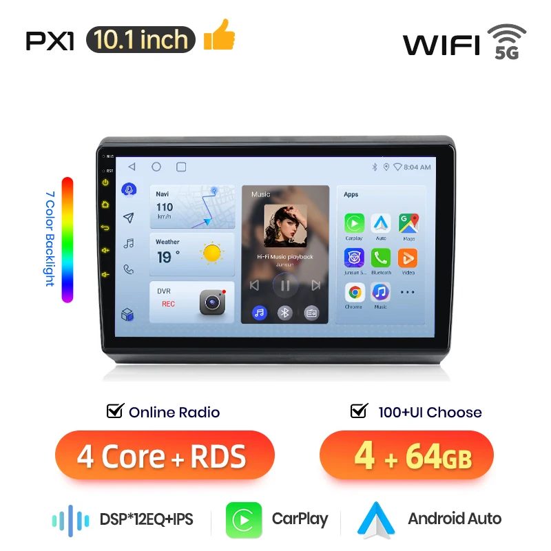 AWESAFE Draadloze CarPlay Android Auto Radio voor VW Volkswagen Caddy 2005 - 2015 GPS Navigatie Plug and Play RDS DSP CAN-BUS Behoud van originele functies