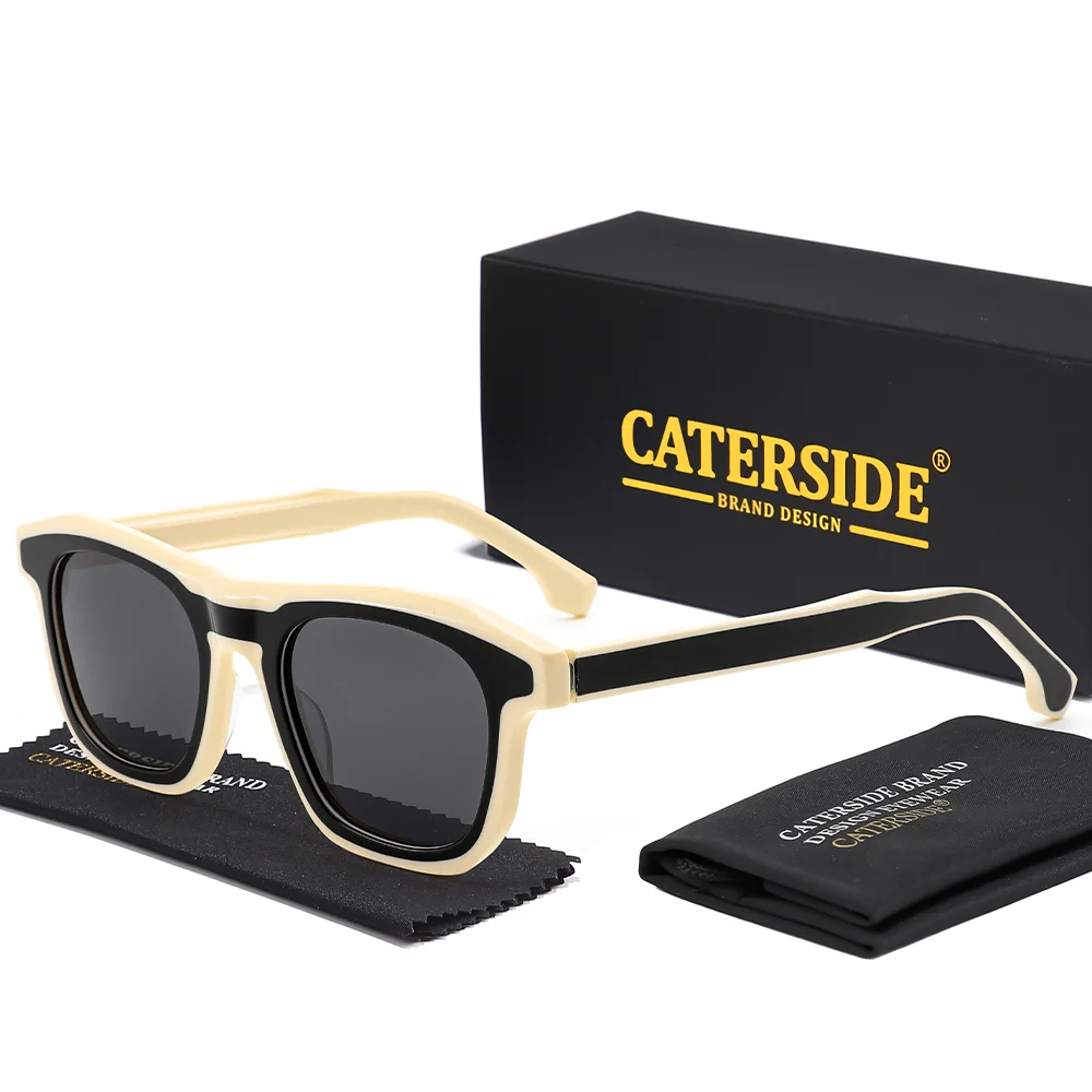 

Солнцезащитные очки CATERSIDE унисекс, поляризационные, спортивные, с высококачественной ацетатной квадратной оправой, для активного отдыха, походов, рыбалки, защита от УФ-излучения UV400