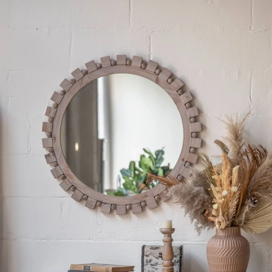European round retro bathroom mirror vanity mirror
