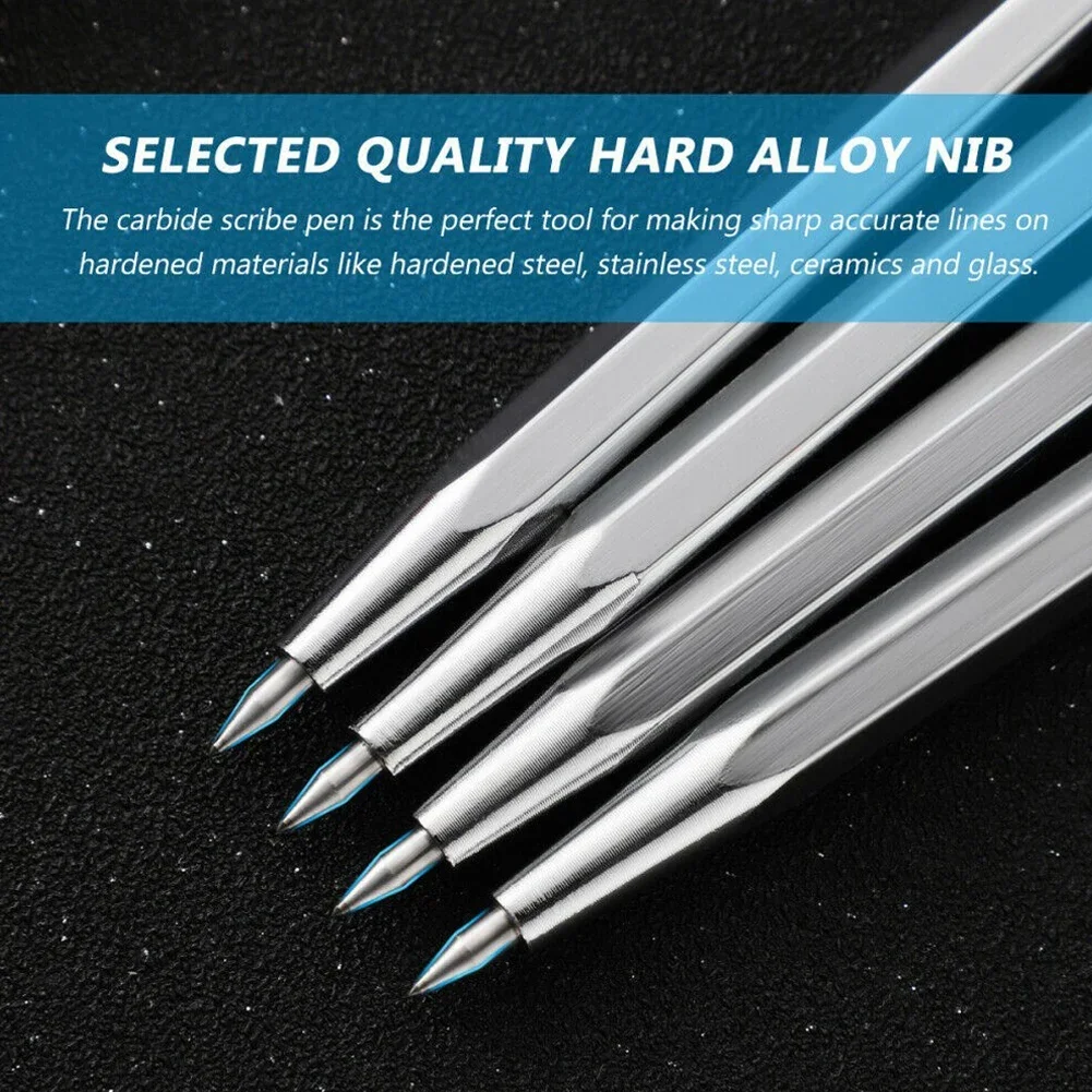 1/2/4/5pcs Diamond Scribing Pen Tungsten Carbide Tip Engraving Pen Tungsten Carbide Nib Stylus Pens For Glass Ceramic Metal Tool