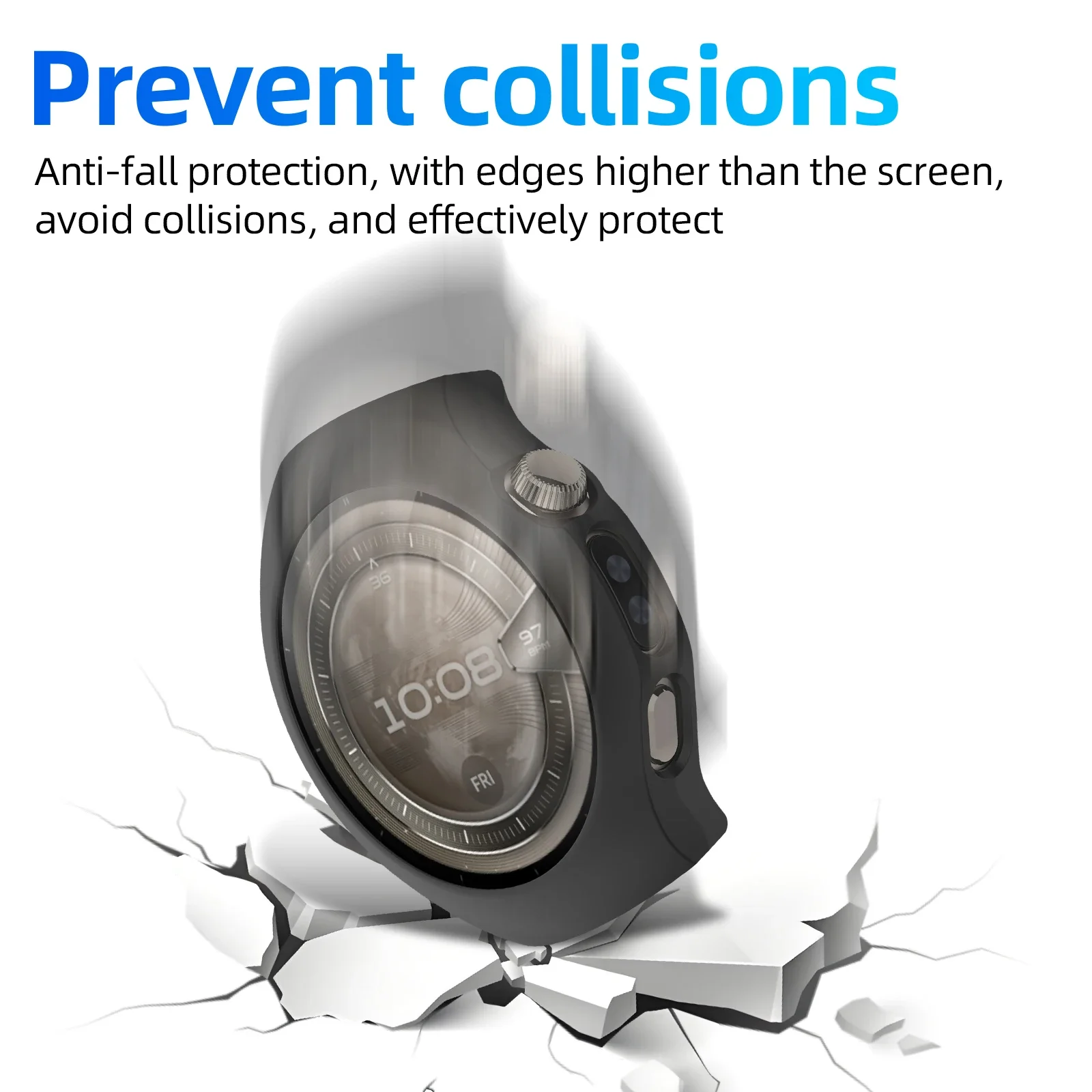 PC Hard Case for Huawei Watch 5 42mm 46mm Shockproof Bumper Shell Protective Cover for Huawei Watch5 Hollow Out Case Accessories