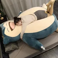 200cm Pokemon Giant Snorlax Anime Plush Toys Kawaii Soft Snorlax Leather Shell Plushie NO Filling Pillow Gifts for Children Xmas