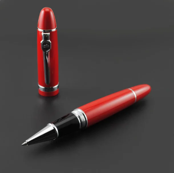 

Jinhao 159 Metal Big Size Barrel RollerBall Pen Silver Trim Refillable Professional Office School Home Stationery Writing Pen