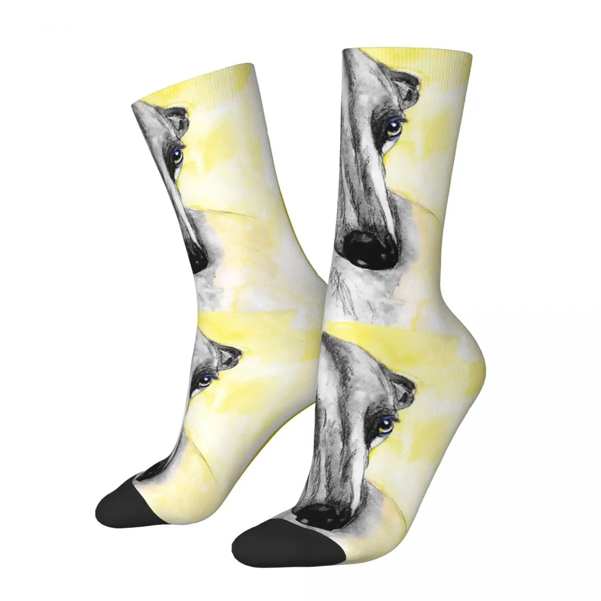 Happy Funny Men's Socks Galgo Dream Retro Harajuku Geryhound Greyhounds Dog Hip Hop Novelty Pattern Crew Crazy Sock Gift Printed