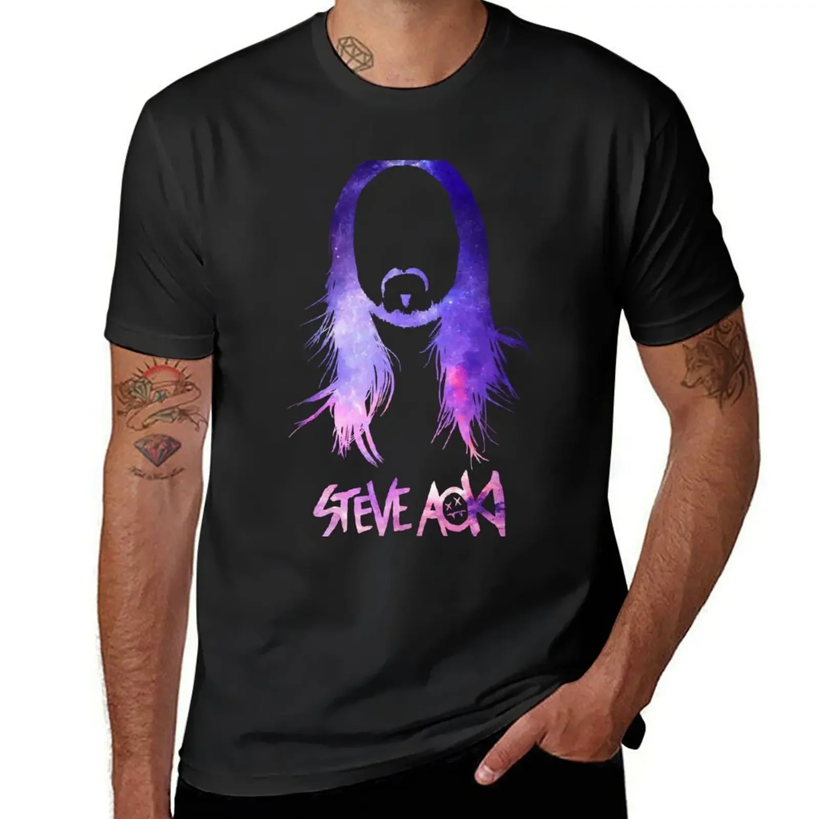 Steve Aoki T-Shirt quick-drying Aesthetic clothing summer top anime clothes mens clothes