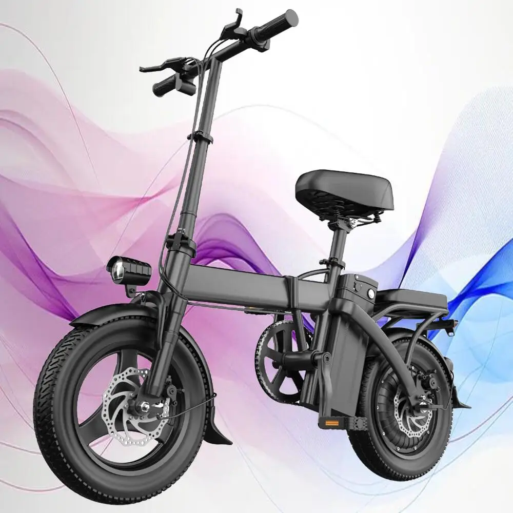 

Folding Electric E-Bike, Easy to Carry, 500W Motor 19Mph, 48V, 200kg Load Capacity, Lightweight Electric Bike for Adult