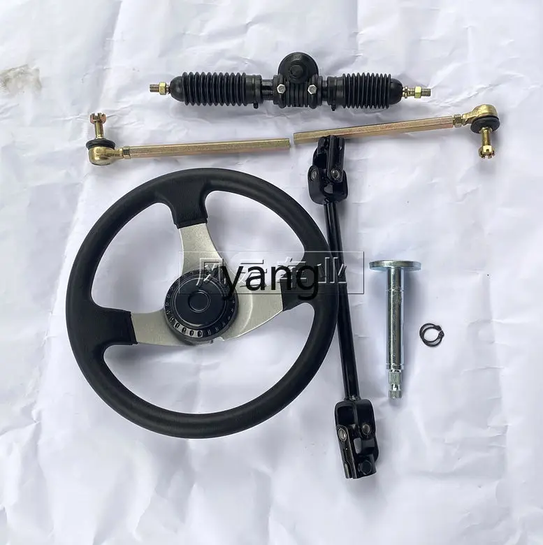CX four-wheel electric vehicle DIY modification accessories, self-made kart steering wheel steering machine