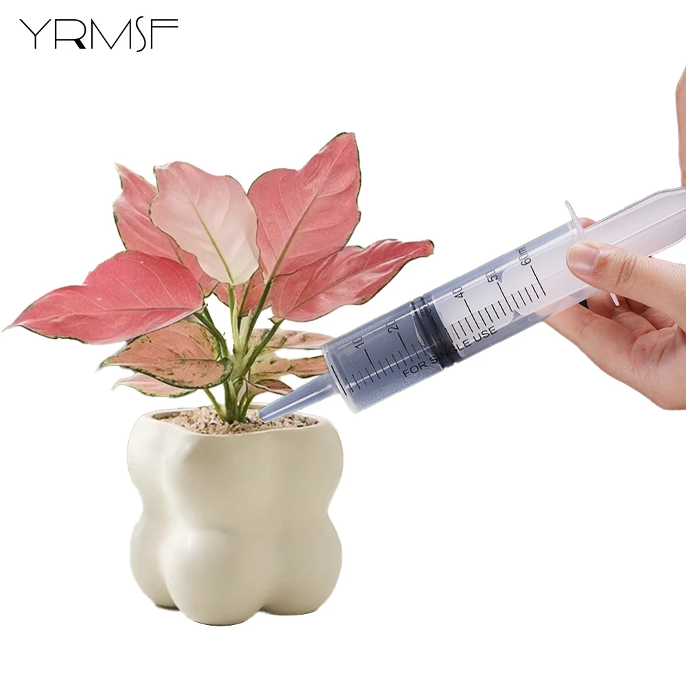 Pet Feeding Syringe Large Capacity Nutrient Syringe with Hose 100 250 350 550ml Washable Suction Injector for potted Plant Tools