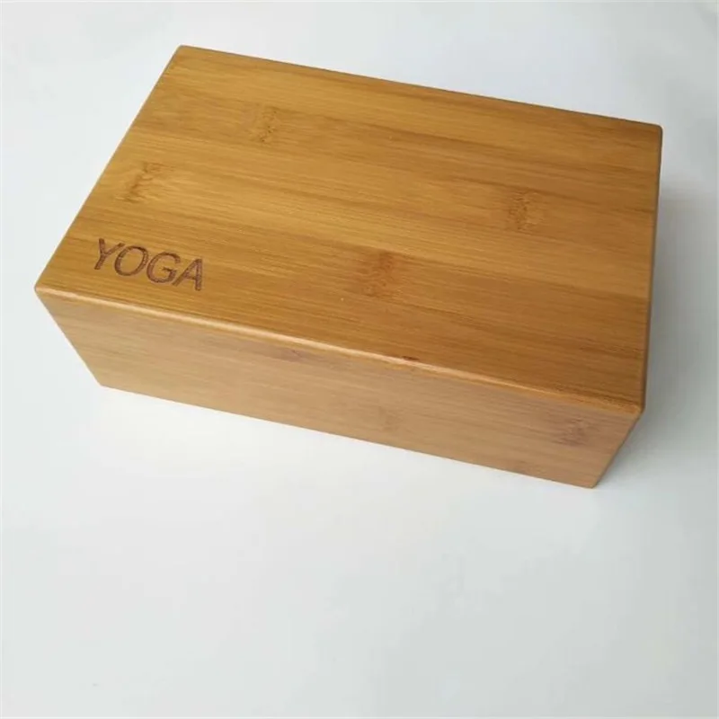 Bamboo yoga block Bamboo wood Yoga block Cork Yoga block Solid wood yoga block standard ratio