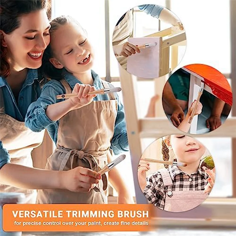 

Paint Edge Brushes Trimming Brush Tool Set Plastic For Walls Round Decorative Brushes For House Painting