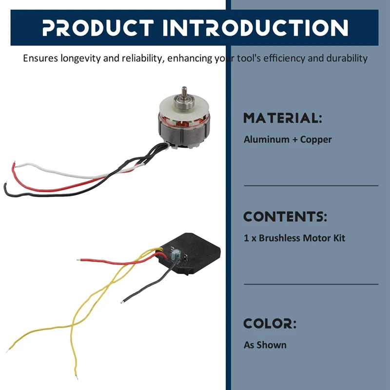 Motor sin escobillas 4815 para cortadora de hierba, Motor para corte y recorte de hierba eficiente, 21V