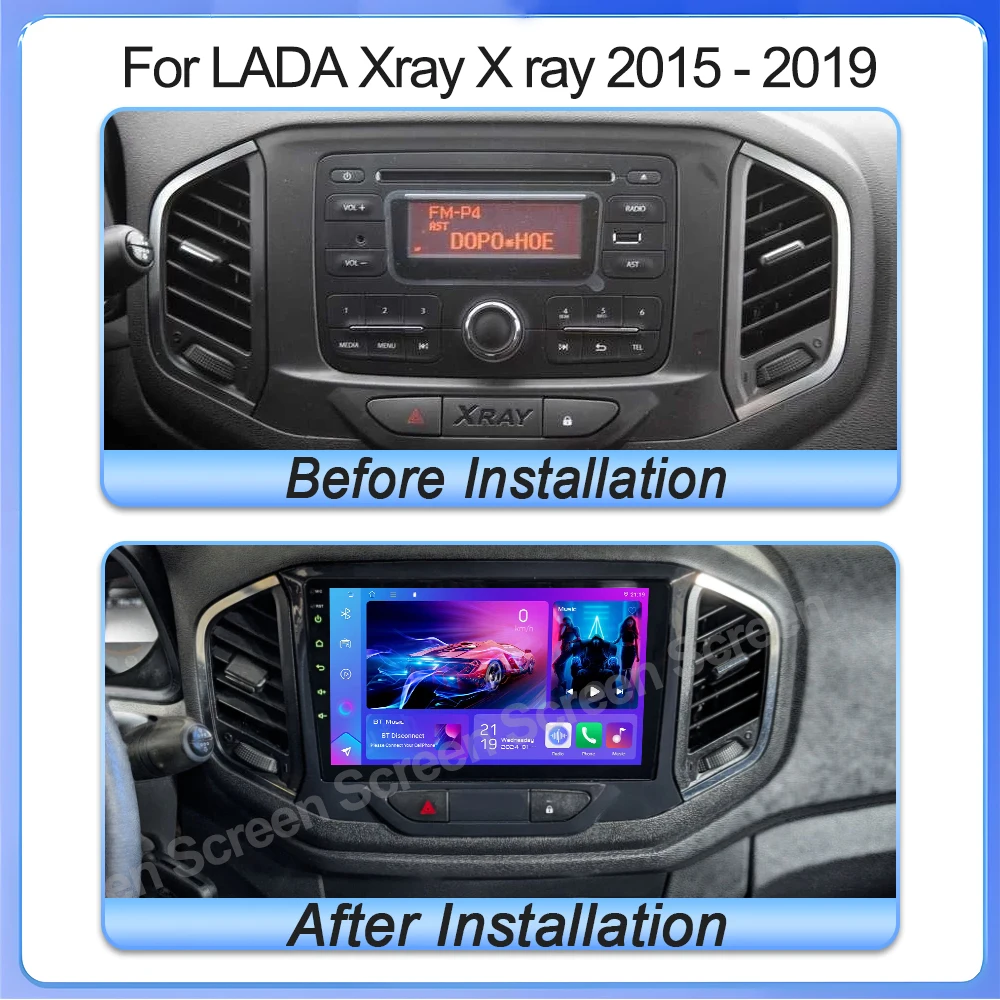 Android 16 For Lada Xray X Ray 2015 - 2019 Car Radio Multimedia Video Player Bluetooth GPS navigation Mirror Link Wifi Rds DSP