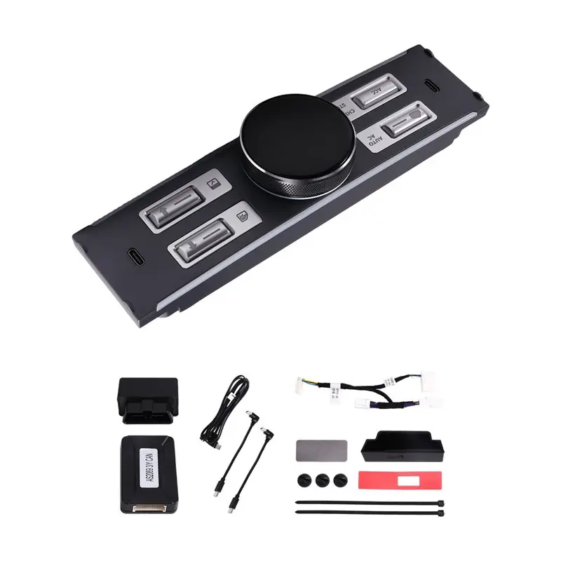 Reliable-AC Control & Passenger Seat Control LCD Intelligent Control Expansion Dock USB & Type C Port For TESLA Model Y 3 21-25