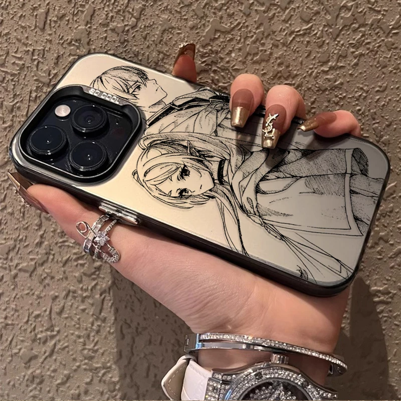 كاريكاتير Frieren زوجين حافظة هاتف صلبة آيفون 17 الهواء 16 15 11 12 14 13 برو ماكس XS X XR زائد 8 7 SE 2020 غطاء خلفي مقاوم للصدمات #6